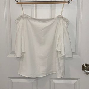 DO+BE White Off-Shoulder Blouse, Size S